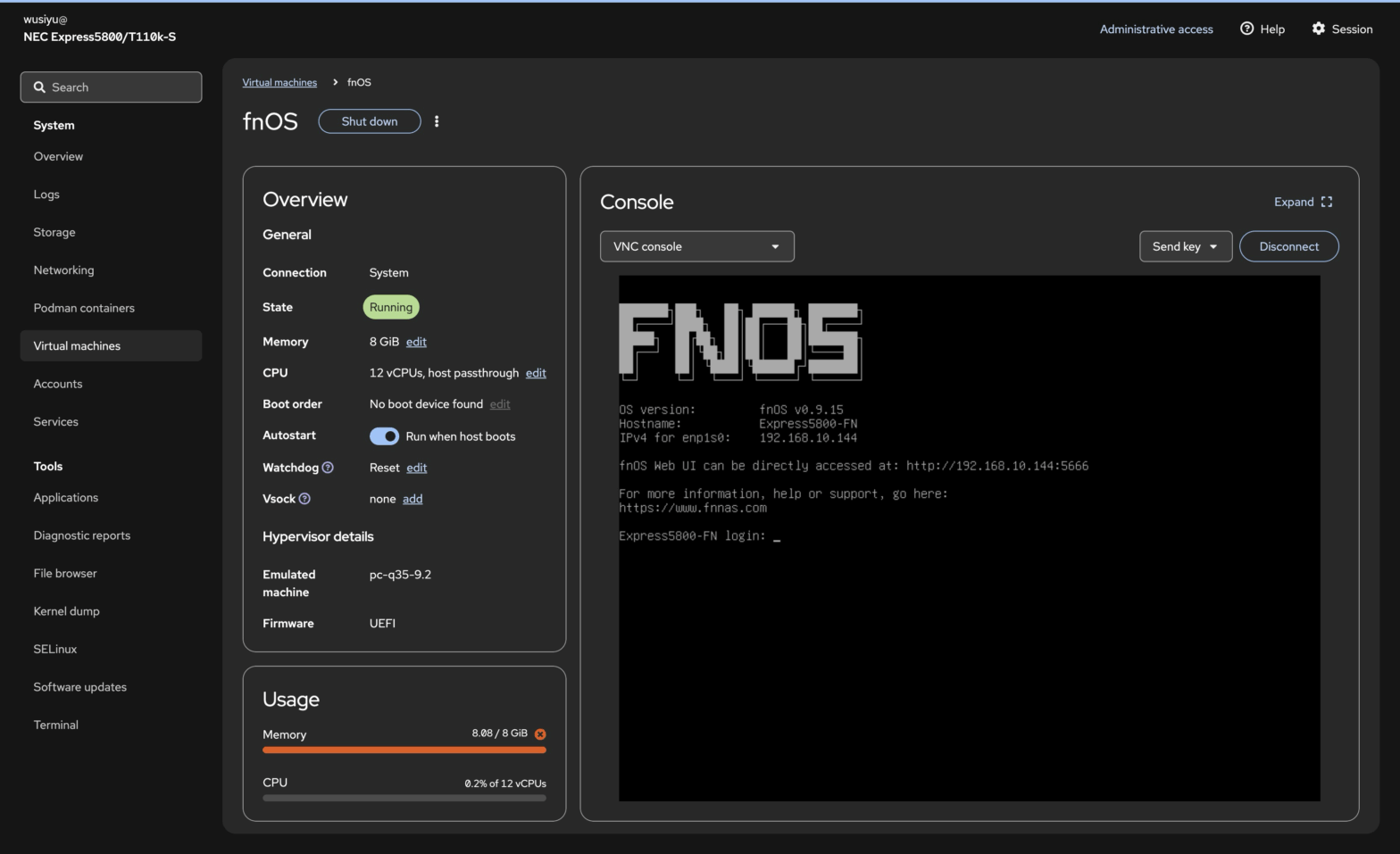 Fedora + libvirt 下在宿主关机时安全关闭虚拟机